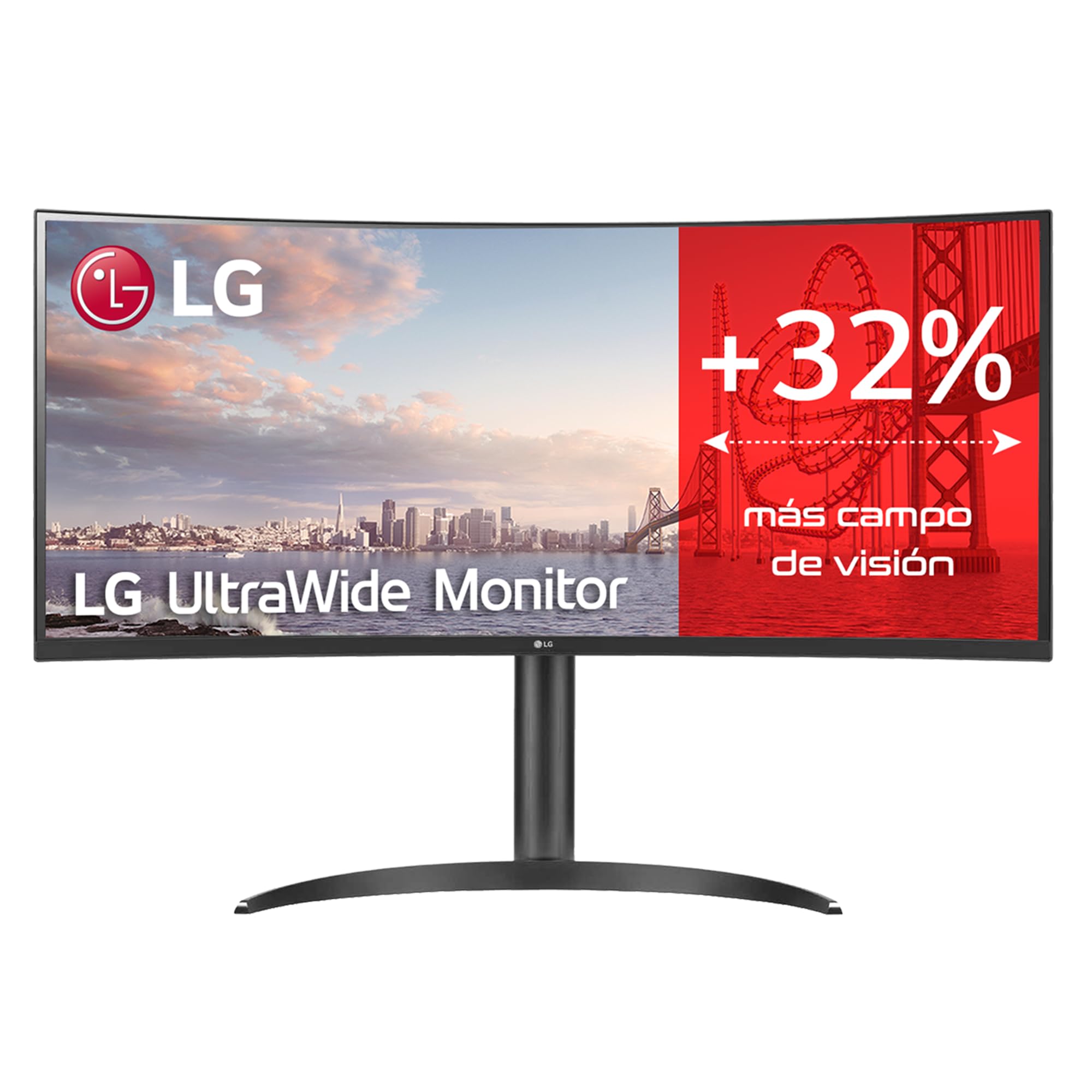 Monitor Profesional Ultrapanorámico Curvo LG 34WQ75C-B 34'/ WQHD/ Multimedia/ Regulable en altura/ Negro Monitor Profesional Ultrapanorámico Curvo LG 34WQ75C-B 34'/ WQHD/ Multimedia/ Regulable en altura/ Negro